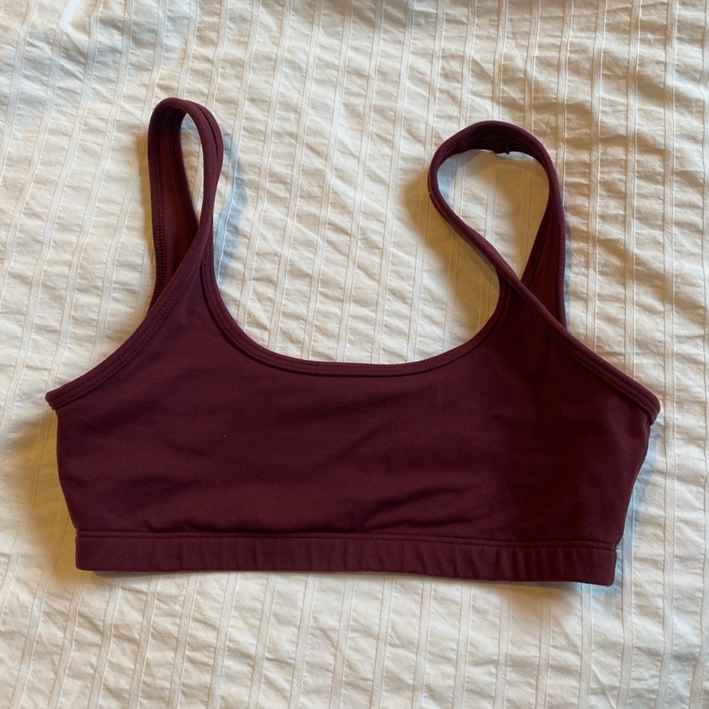 Aritzia Burgundy Sports Bra